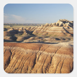 Adesivo Quadrado Dakota do Sul, Parque Nacional Badlands, Badlands