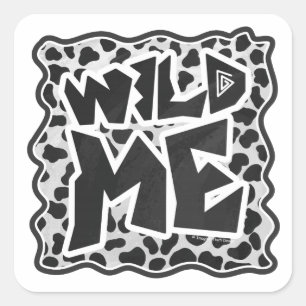 Adesivo Quadrado Dalmácia Black and White com Wild Me