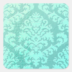 Adesivo Quadrado Damask Cut Velvet, Emboscada Satin