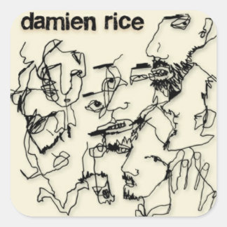 Adesivo Quadrado Damien Rice Sticker