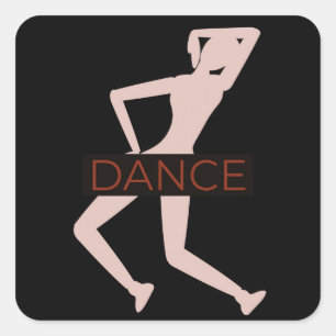 Adesivo Quadrado Dança