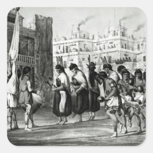 Adesivo Quadrado Dança Buffalo em Pueblo de Zuni