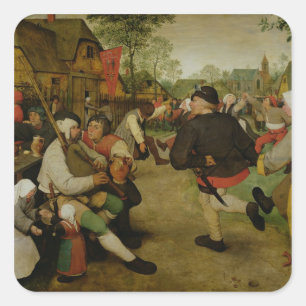 Adesivo Quadrado Dança do camponês, 1568