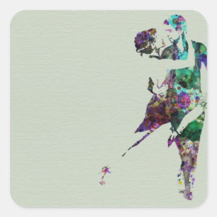 Adesivo Quadrado Dança do tango