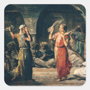 Adesivo Quadrado Dança dos lenços, 1849