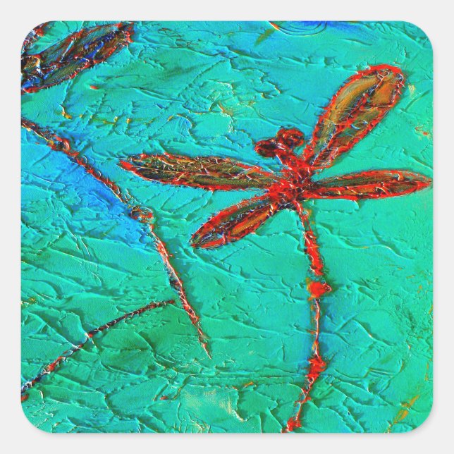 Adesivo Quadrado Dança Dragonfly (Frente)