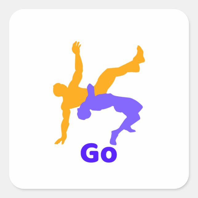 Adesivo Quadrado Dança Hip Hop Batalha de Dança Arte Digital Freest (Frente)