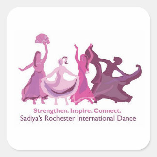 Adesivo Quadrado Dança Internacional de Rochester, na praça Sadiya
