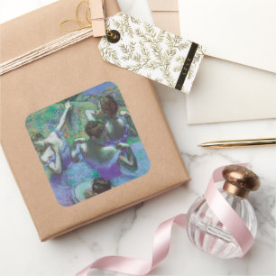 Adesivo Quadrado Dançarinos azuis por Edgar Degas, Impressionismo d