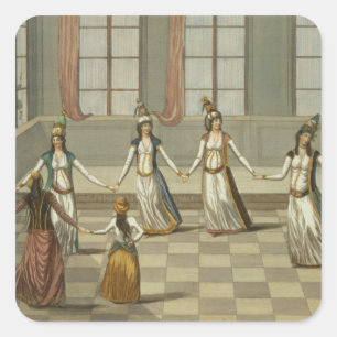 Adesivo Quadrado Dance de que é elegante com as mulheres gregas