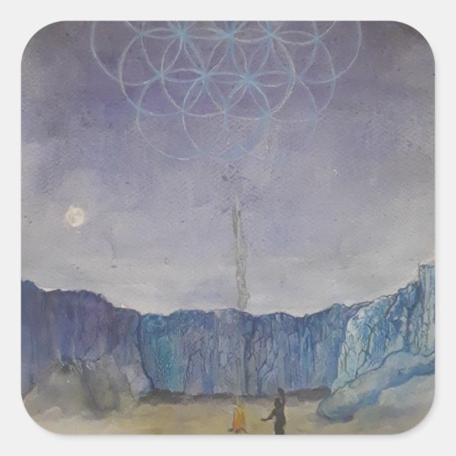 Adesivo Quadrado Dance Sticker Sagrado (Frente)