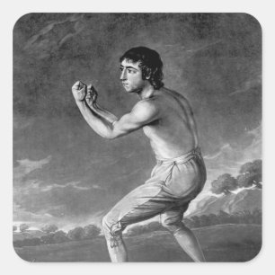 Adesivo Quadrado Daniel Mendoza, gravado por Henry Kinsbury, 1789