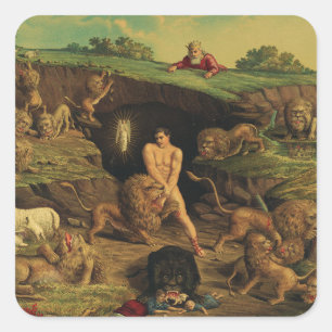 Adesivo Quadrado Daniel no Lions'Den