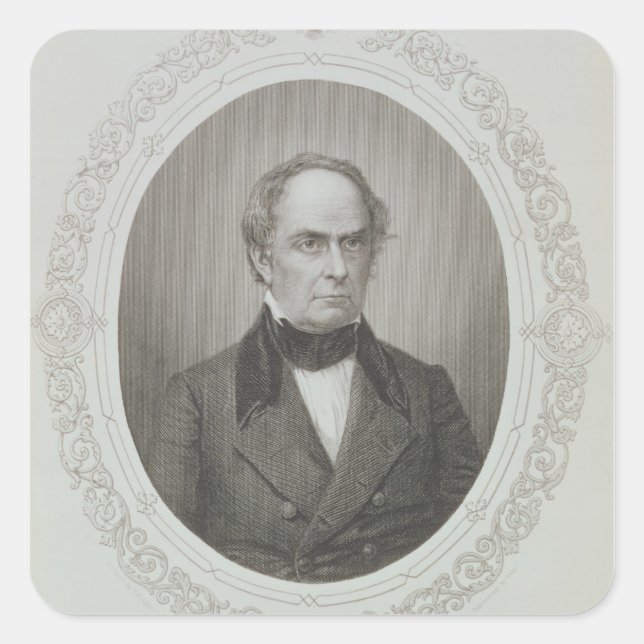 Adesivo Quadrado Daniel Webster (Frente)