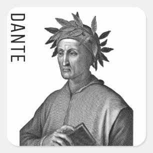 Adesivo Quadrado Dante Alighieri