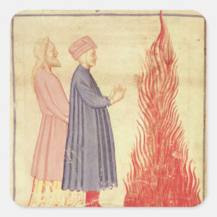 Adesivo Quadrado Dante e Virgil reconhecem Ulysee