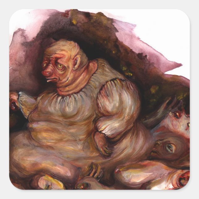 Adesivo Quadrado Dante's Ciacco (Frente)