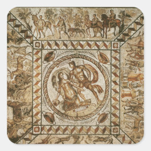 Adesivo Quadrado Daphne perseguido por Apollo