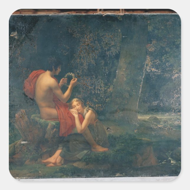 Adesivo Quadrado Daphnis e Chloe, 1824-25 (Frente)
