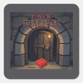 Adesivo Quadrado Dark Dungeons sticker