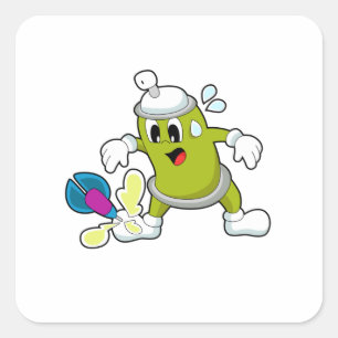 Adesivo Quadrado Dart Dardos Dart, spray de gelo