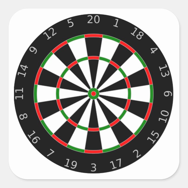 Adesivo Quadrado Dartboard (Frente)