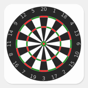Adesivo Quadrado Dartboard