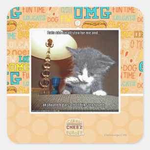 Adesivo Quadrado Dats uma pele pequena da etapa mim