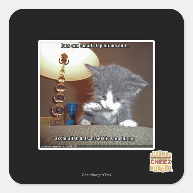 Adesivo Quadrado Dats uma pele pequena da etapa mim (Frente)