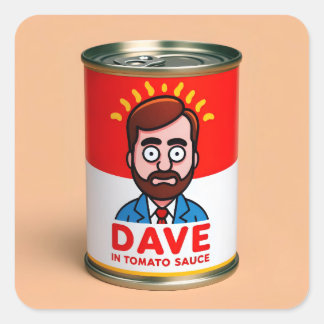 Adesivo Quadrado Dave in tomato sauce