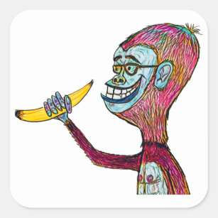 Adesivo Quadrado Dave Nation This Banana