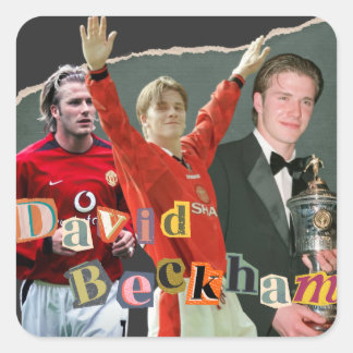 Adesivo Quadrado David Beckham