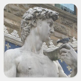 Adesivo Quadrado David Statue Michelangelo na Itália