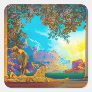 Adesivo Quadrado Daybreak Maxfield Parrish