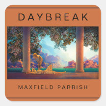 DAYBREAK Maxfield Parrish 1922 ... Placa plana de