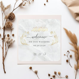 Adesivo Quadrado de Casamento Bem-vindo ao Nosso D