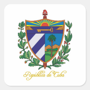 Adesivo Quadrado De "COA Cuba "