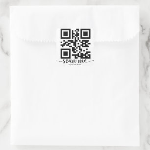 Adesivo Quadrado de Código Qr Personalizado
