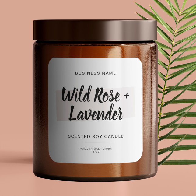 Adesivo Quadrado de Empacotamento de Velas de Scri (Criador carregado)