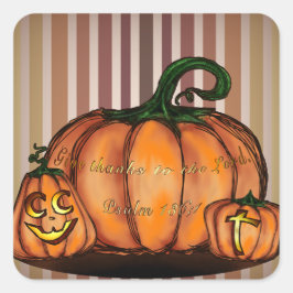 Adesivo Quadrado Dê Obrigados ao Senhor