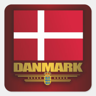 Adesivo Quadrado De "orgulho Dansk "