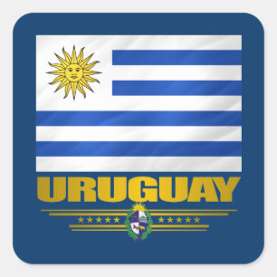 Adesivo Quadrado De "orgulho Uruguai "