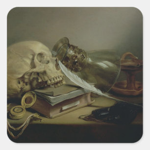 Adesivo Quadrado De Vanitas uma vida ainda