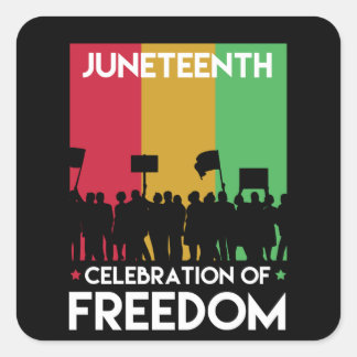 Adesivo Quadrado Décimo Junho, Liberdade da Afro-Americana.