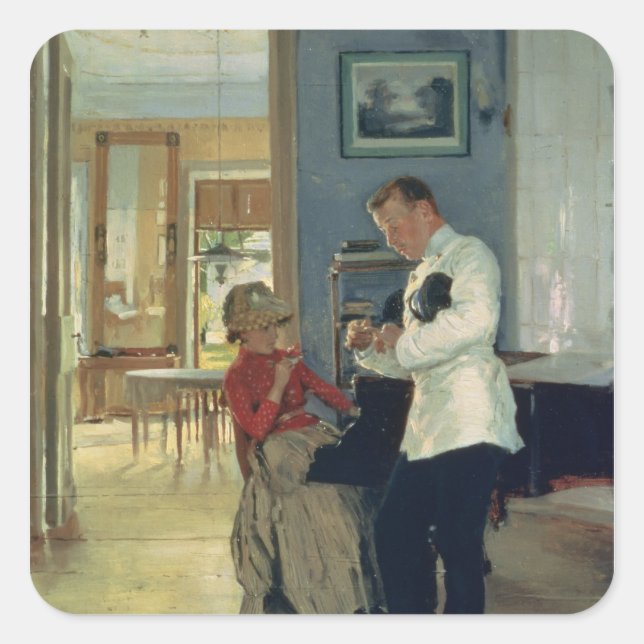 Adesivo Quadrado Declaração de amor, 1889-1991 (Frente)