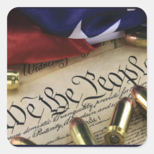 Adesivo Quadrado Declaração de independência