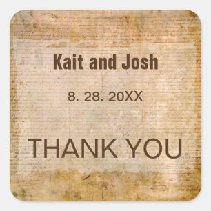 Adesivo Quadrado Declaração de Independência 📜 Casamento Histórico