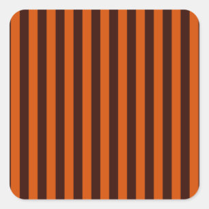 Adesivo Quadrado Decor do Estilo do Retro Laranja Queimado
