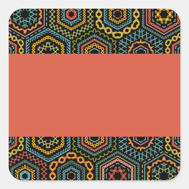 Adesivo Quadrado decoração (Frente)