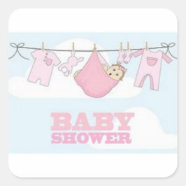 ADESIVO QUADRADO DECORAÇÃO DOS ARTIGOS DO PARTIDO DO BEBÉ